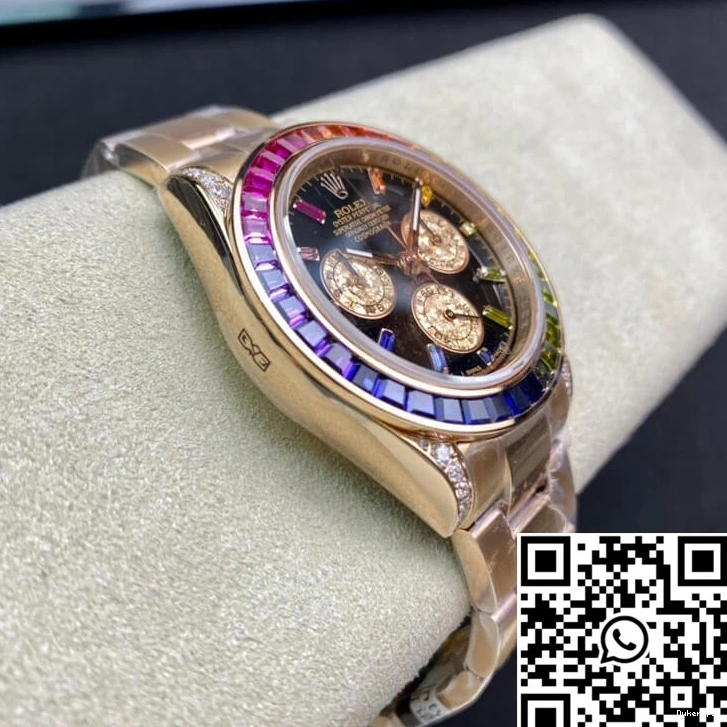 116595 Rose RBOW Daytona Factory TW Rolex Gold 0228